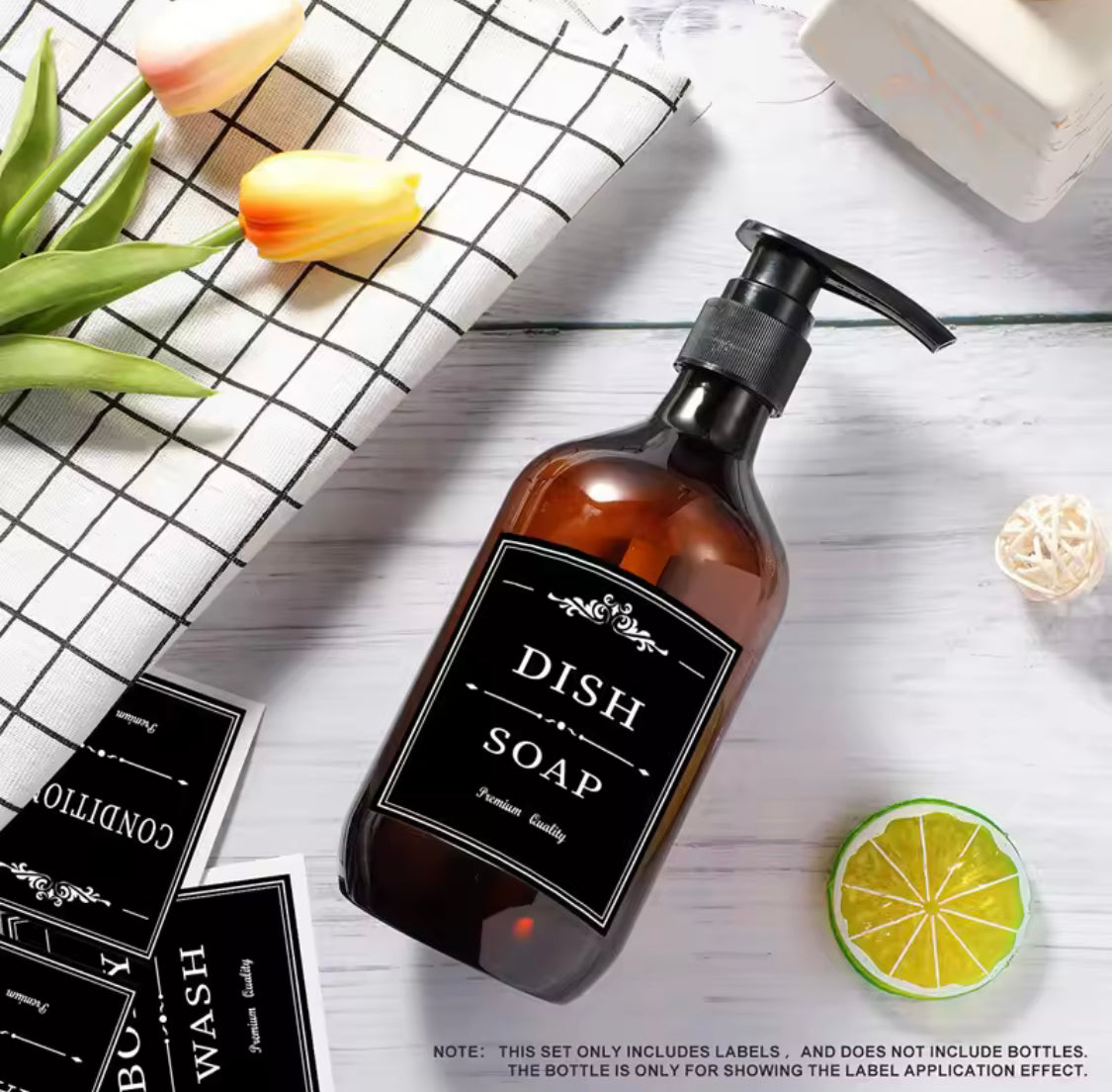 Bathroom Hand Soap Dispenser With Bamboo Tray, Kitchen Dish Soap Dispenser, Empty Facial Cleanser Refillable Bottle, Hand Sanitizer Press Subpack Bottle Bathroom Hand Soap Dispenser With Bamboo Tray, Kitchen Dish Soap Dispenser, Empty Facial Cleanser Refillable Bottle, Hand Sanitizer Press Subpack Bottle